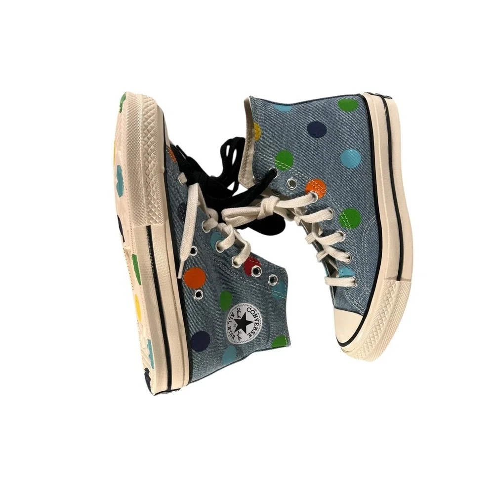 Converse Chuck 70 Hi Golf Wang Denim Polka Dot Men 3.5 Women 5.5 New 170011C - Picture 5 of 9